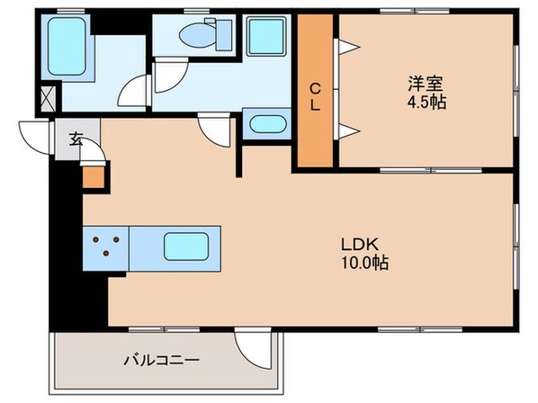 グラン・ド・グリシーヌ別府の物件間取画像